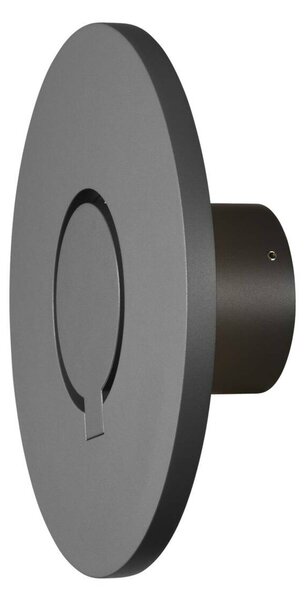 BIG WHITE SLV I-RING nástěnné přisazené svítidlo, 9,2 W, 3000 K, antracit 1007236