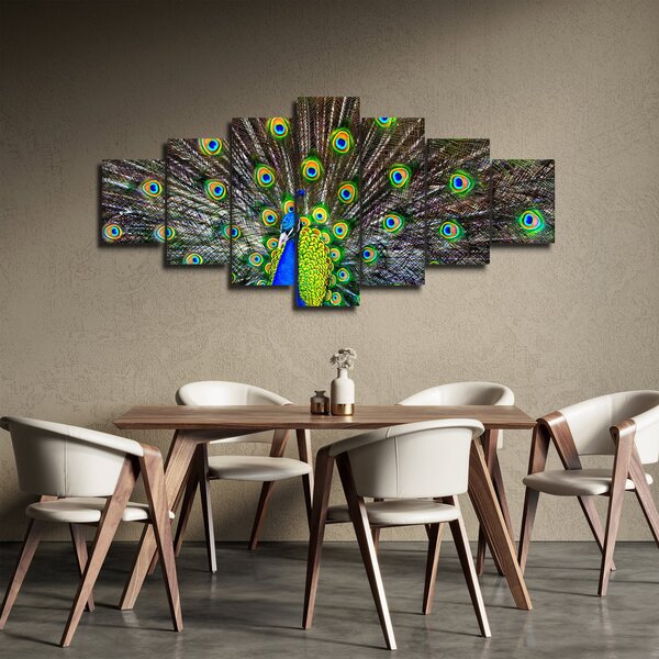 Obraz - Páv (210x100 cm)