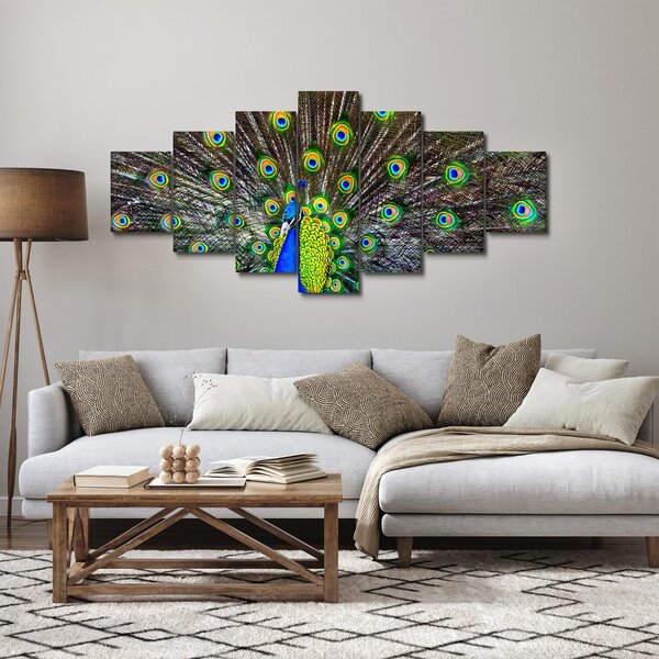 Obraz - Páv (210x100 cm)