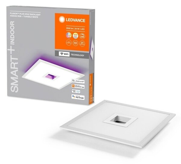 Chytré stropní svítidlo 450 x 450 PLANON RGB + laditelná bílá