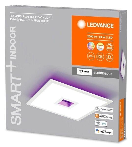 Chytré stropní svítidlo 450 x 450 PLANON RGB + laditelná bílá