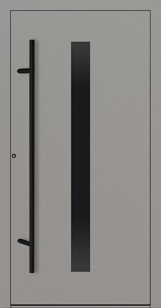 Hliníkové vchodové dveře FM Turen Premium P90 M21 BLACKLINE šedá RAL9007