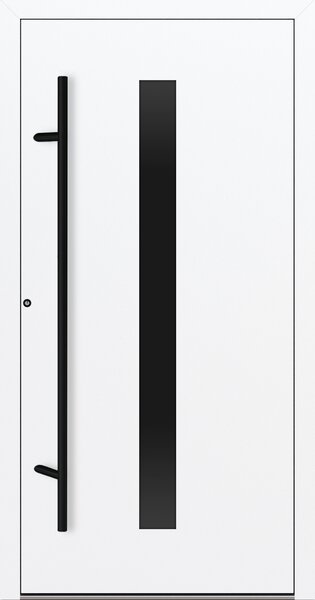 Hliníkové vchodové dveře FM Turen Premium P90 M21 BLACKLINE bílá RAL9016