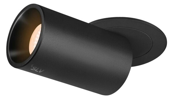 BIG WHITE SLV NUMINOS PROJECTOR M stropní zápustné svítidlo 2700 K, 20d, válcové, černé/černé 1006975