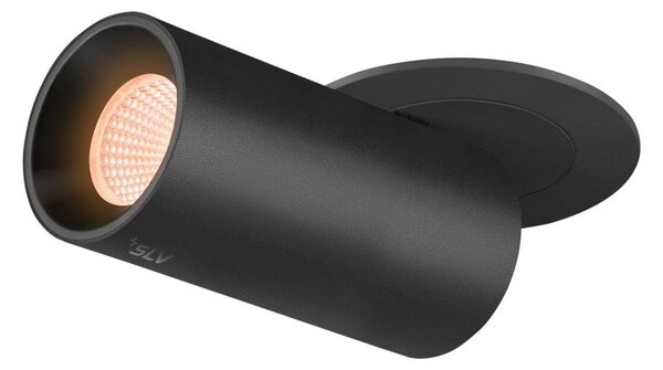 BIG WHITE SLV NUMINOS PROJECTOR S stropní zápustné svítidlo 2700 K, 40d, válcové, černé/černé 1006924