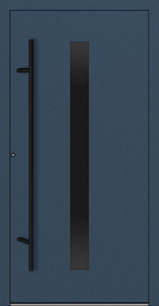Hliníkové vchodové dveře FM Turen Premium P90 M21 BLACKLINE modrá RAL5011
