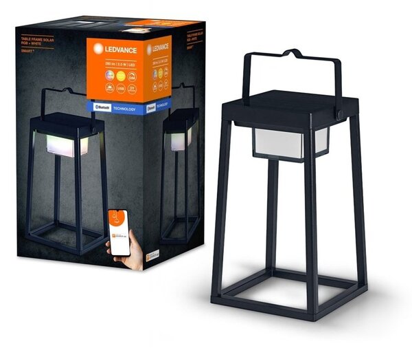 Chytré stolní solární svítidlo TABLE RGB + teplá bílá