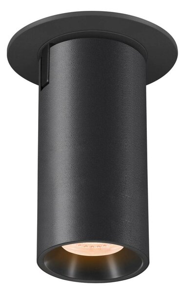 BIG WHITE SLV NUMINOS PROJECTOR S stropní zápustné svítidlo 2700 K, 40d, válcové, černé/černé 1006924