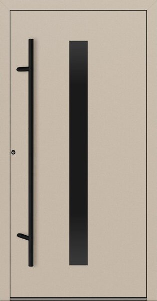 Hliníkové vchodové dveře FM Turen Premium P90 M21 BLACKLINE krémová RAL1015
