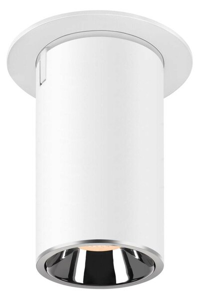 BIG WHITE SLV NUMINOS PROJECTOR M stropní zápustné svítidlo, 2700 K, 20d, válcové, bílé/chrom 1006986