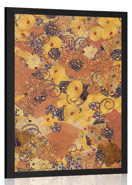 Plakát abstrakce inspirovaná G. Klimtem