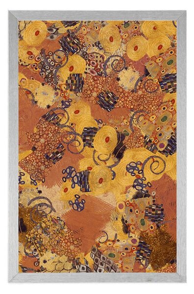 Plakát abstrakce inspirovaná G. Klimtem