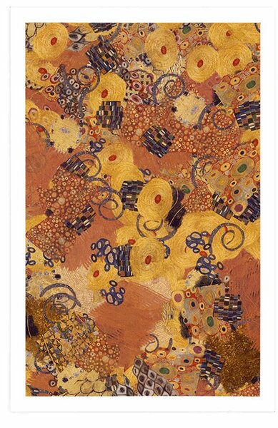 Plakát abstrakce inspirovaná G. Klimtem