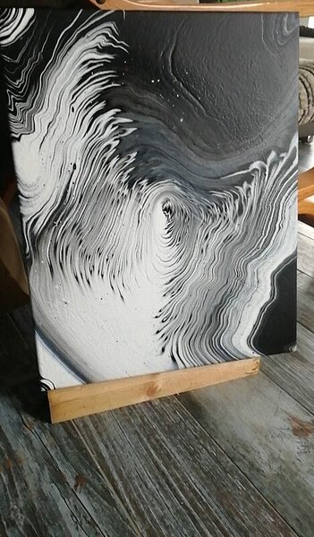 Ručně malovaný obraz od Radka Bartůňková - "Nový začátek", rozměr: 40 x 50 cm