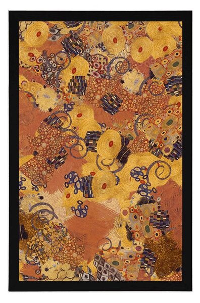 Plakát abstrakce inspirovaná G. Klimtem