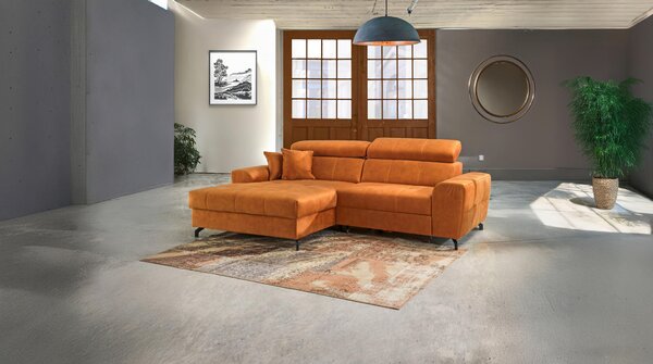 ROHOVÁ SEDAČKA, textil, oranžová Carryhome - Sedací soupravy