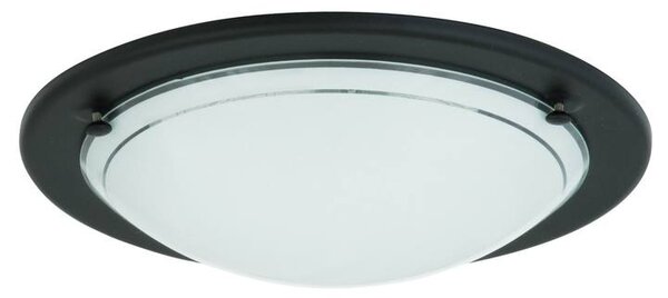 Stropní svítidlo UFO černá/bílá, průměr 28,5 cm