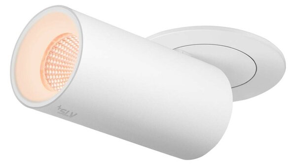 BIG WHITE SLV NUMINOS PROJECTOR S stropní zápustné svítidlo, 2700 K, 55d, válcové, bílé/bílé 1006937