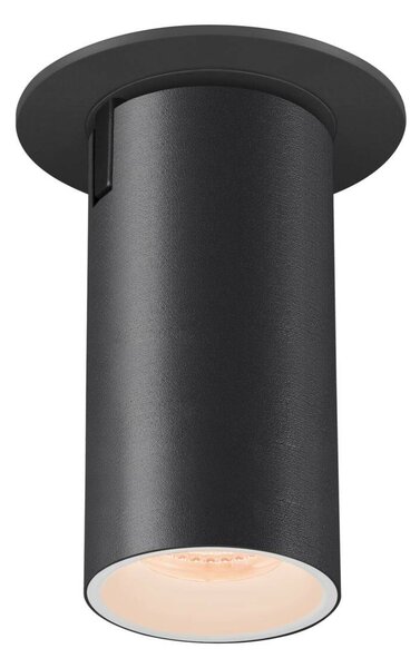 BIG WHITE SLV NUMINOS PROJECTOR S stropní zápustné svítidlo, 2700 K, 20d, válcové, černé/bílé 1006922