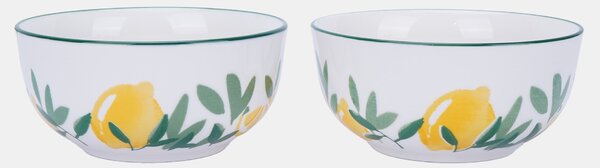 Sinsay - Keramické misky s motivem citronů 2 pack - zelená