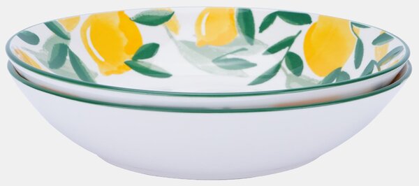 Sinsay - Keramické misky s motivem citronů 2 pack - zelená