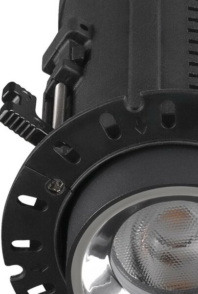 BIG WHITE SLV NUMINOS PROJECTOR X stropní zápustné svítidlo, 2700 K, 55d, válcové, černé/chrom 1006875
