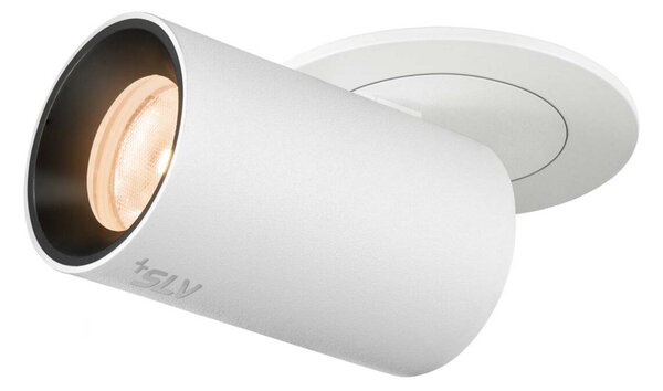 BIG WHITE SLV NUMINOS PROJECTOR XS stropní zápustné svítidlo, 2700 K, 40d, válcové, bílé/černé 1006879