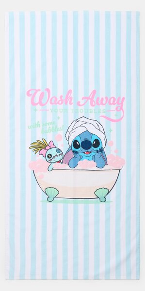 Sinsay - Bavlněný ručník Lilo & Stitch - modrá