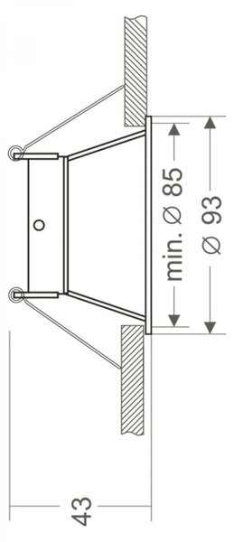 Deko-Light stropní vestavné svítidlo Arktur kulaté 12V AC/DC GU5.3 / MR16 1x max. 50,00 W bílá RAL 9003 110019