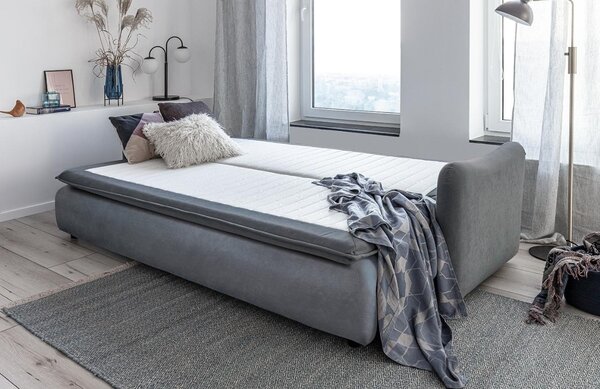 -25 % Dny MOMENTI– Miuform Sametová rozkládací pohovka Tender Eddie 214 cm