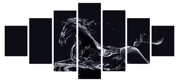 Obraz - Kůň a voda (210x100 cm)