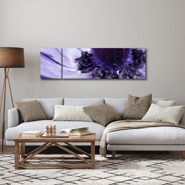Obraz - Fialový květ (170x50 cm)