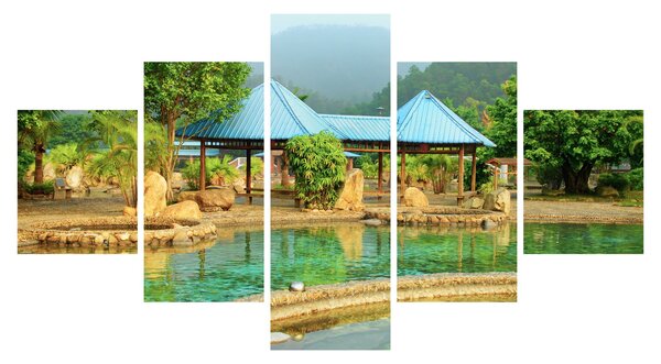 Obraz - Shanghai hotel park (125x70 cm)