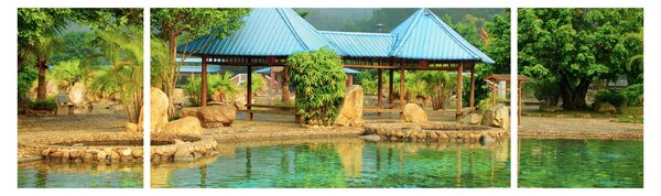 Obraz - Shanghai hotel park (170x50 cm)