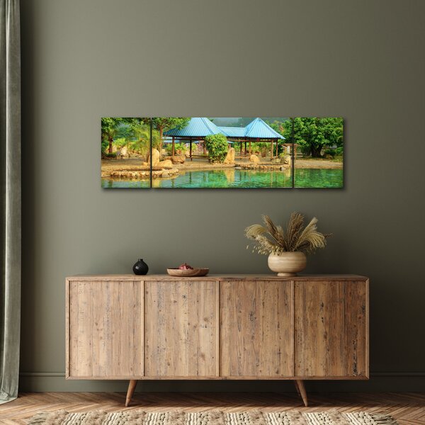 Obraz - Shanghai hotel park (170x50 cm)