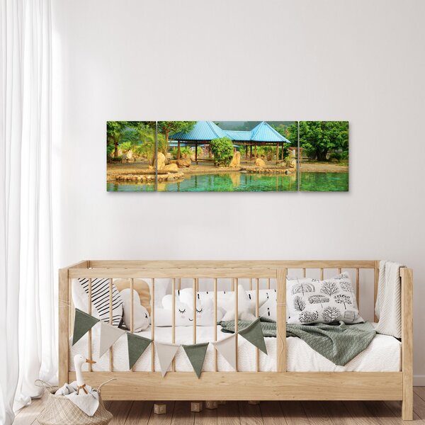 Obraz - Shanghai hotel park (170x50 cm)