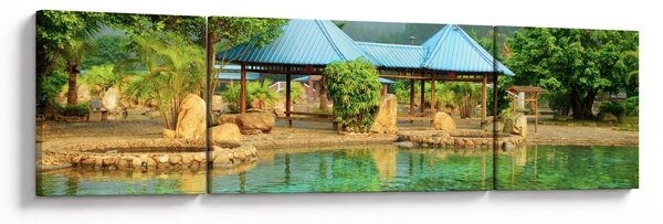 Obraz - Shanghai hotel park (170x50 cm)