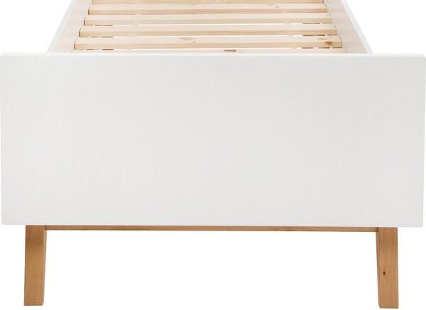 Bíle lakovaná dětská postel Quax Trendy 90 x 200 cm