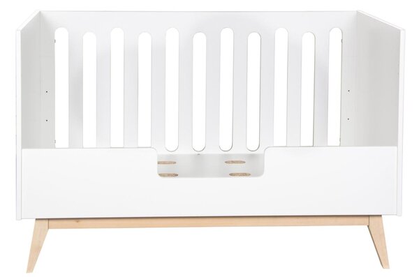 Bíle lakovaná zábrana na dětské postele Quax Trendy 140 x 26 cm