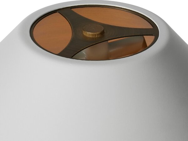 Světle šedá kovová stojací lampa Halo Design Hygge 140 cm