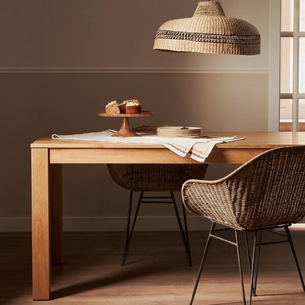 Dubový rozkládací jídelní stůl Kave Home Isbel 120/200 x 75 cm