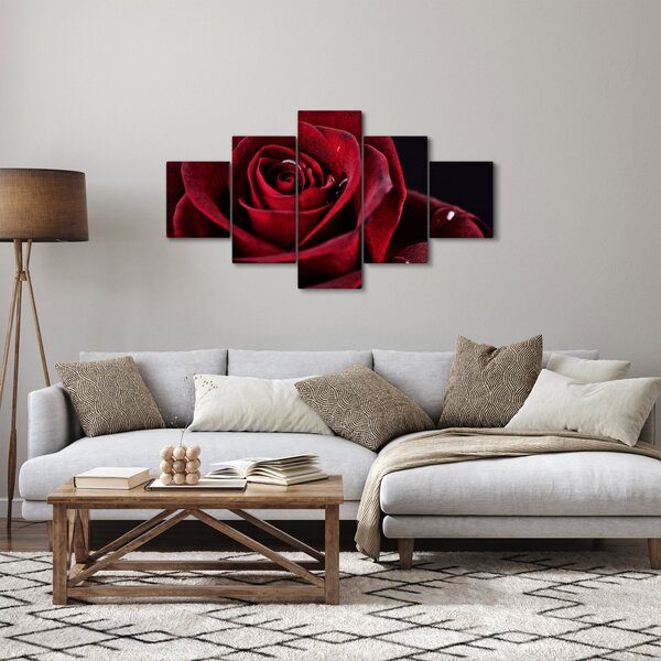 Obraz - Rudá růže (125x70 cm)