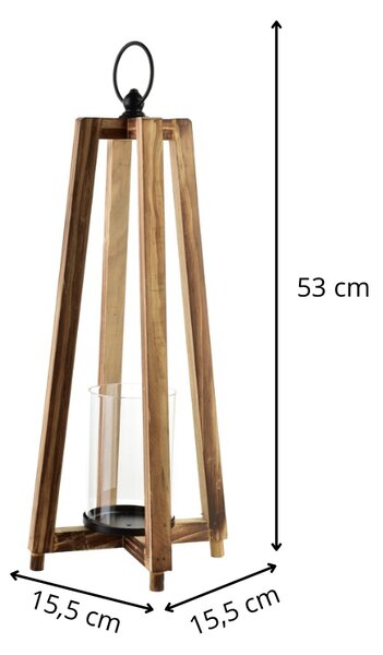 Mondex Lucerna LEVI 15,5x53 cm hnědá
