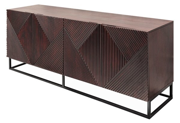 Designová komoda Annabella 177 cm hnědé mango