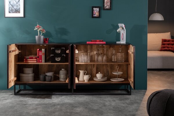 Designová komoda Annabella 177 cm hnědé mango