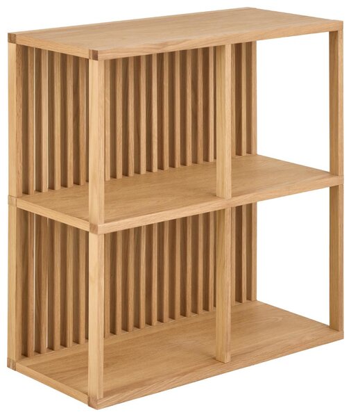 Actona Nástěnná dvoupatrová police Wellington 69 cm dub přírodní
