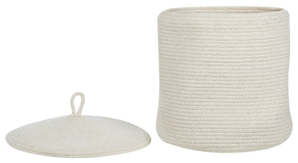 Sada 2 košíků SILOPI Bavlna Krémově bílá