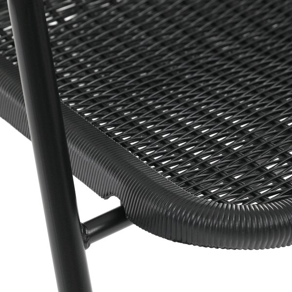 Vikio Zahradní židle ratan černá AZZ107C