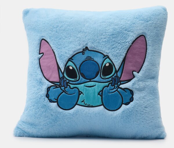 Sinsay - Polštář z umělé kožešiny Stitch - světle modrá