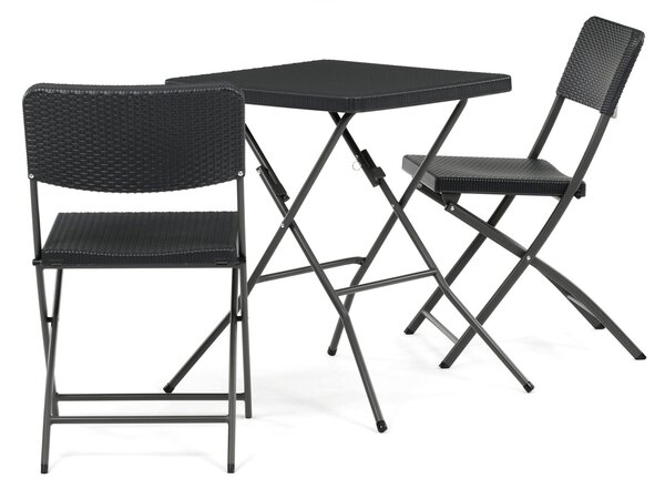 Vikio Zahradní balkónový set 1+2 šedá AZS123S